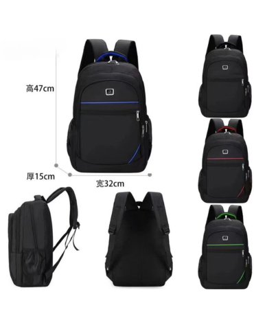 Mochila Sport Colores Surtidos x 3 Unds. Medidas: 47 x 32 x 15 cm aprox.
