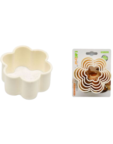 6 Set Moldes Cortador de Plástico Flor (1 Set Trae 5 Pcs)