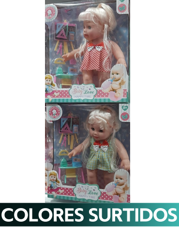 Muñeca con Accesorios  x 4 Unds.