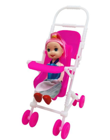 Mini Muñeca con Coche x 12 Unds.