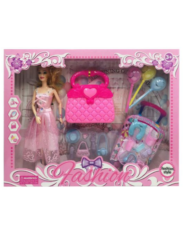 Muñeca con Accesorios x 4 Unds.