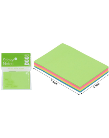 Notas Adhesivas 100 Hojas Colores Surtidos x 24 Unds. Medida: 7.6 x 5.1 cm aprox.