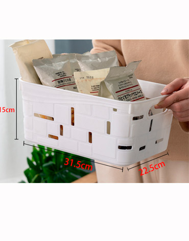 Canasto de Plástico x 12 Unds.Medidas: 31.5 x 22.5 x 15 cm aprox