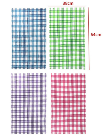 Paños de Algodón Colores Surtidos  x 24 Unds.Medida: 38  x 64 cm aprox.