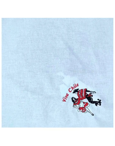 Pañuelo de Cueca Diseño Pareja x 12 Und. Medida: 28 x 28 cm aprox.