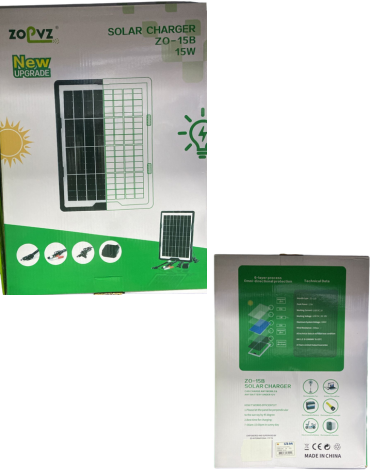 Panel Solar Portátil 15W x 4 Unds.