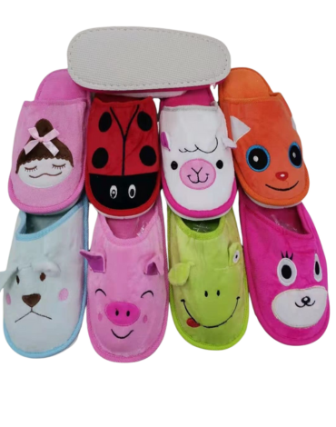 Pantuflas Animalitos Unisex sin Talón   x 60 Pares Tallas: 39 al 40