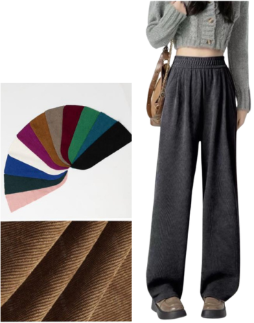 Pantalón de Cotele para Mujer x 6 Unds.Talla: M/ L Hasta XXL