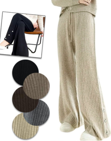 Pantalón de Lana con Detalle Botones x 12 Unds.Talla: S-M / L-XL
