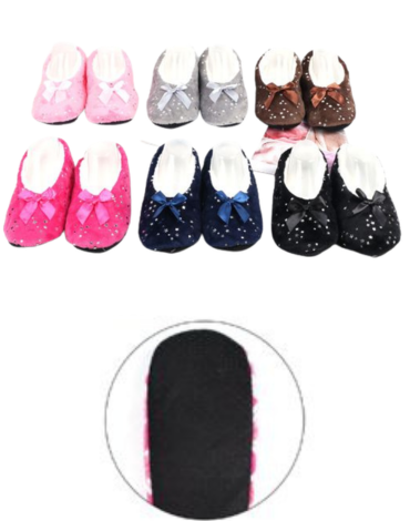 Pantuflas de Mujer Colores Surtidos x 12 Pares. Tallas: 36 al 41