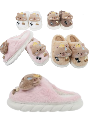 Pantuflas Infantil Colores Surtidos x 48 Pares.Talla: 30 al 35