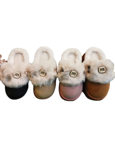 Pantuflas de Niñas con Plataforma Colores Surtidos x 24 Pares. Talla: 24 al 39