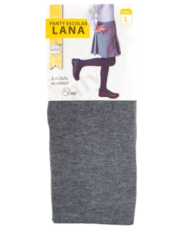 Panty Escolar Lana Color Gris x 12 Unds. Talla: L - XL