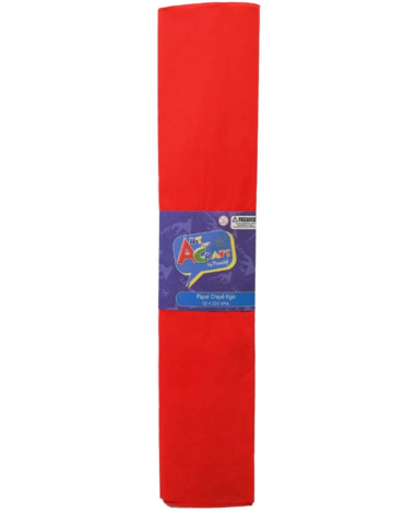 10 Set de Papel Crepe Color Rojo (1 Set Trae 10 PCS)