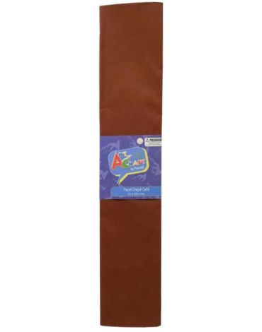 10 Set de Papel Crepe Color Café (1 Set Trae 10 PCS)