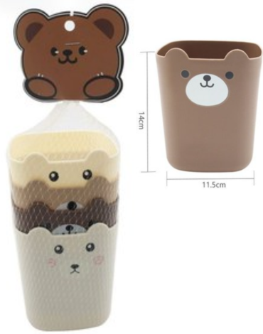 4 Set de Mini Papelero Cuadrado Colores Surtidos (1 Set Trae 4 PCS) Medida: 14 x 11.5 cm aprox.