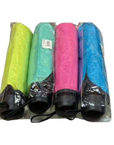 Paraguas de Cartera 8 Varillas Colores Surtidos x 12 Unds.