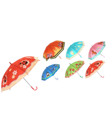 Paraguas Infantil Modelos Surtidos x 6 Unds. Medidas: 50 cm aprox