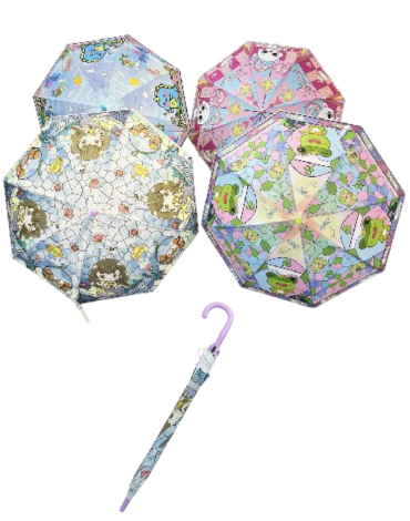 Paraguas Infantil Modelos Surtidos x 12 Unds. Medidas: 63 cm aprox