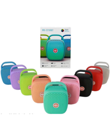 Parlante con Bluetooth - FM y Pendrive Colores Surtidos x 4 Unds.