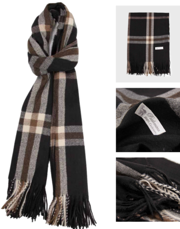 Bufanda Cashmere Escocés 230 Gr x 6 Unds. Medida: 185 x 70 cm aprox.