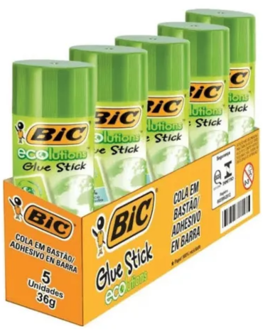 Pegamento en Barra Eco BIC x 12 Unds. Medida: 36 Grs.