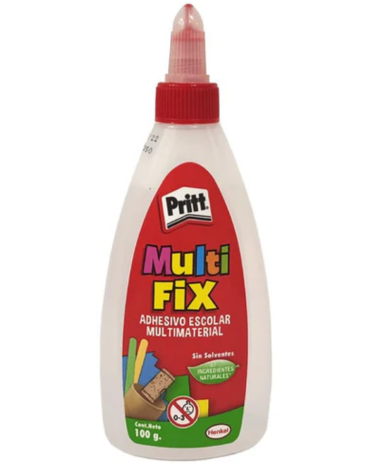 Pegamento Multifix Transparente Pritt x 6 Unds. Medida: 100 Grs.