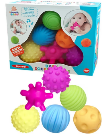 4 Set Juguetes Sensorial para Bebes (1 Set Trae: 6 PCS)