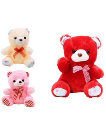 Peluche Oso Colores Surtidos x 4 Unds. Medida: 20 x 30 cm aprox.