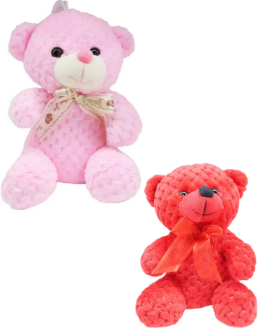 Peluche Oso Colores Surtidos x 4 Unds. Medida:14 x 20 cm aprox.