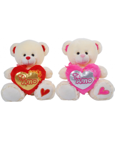 Peluches Osito con Sonido x 4 Unds. Medida: 36 cm aprox.