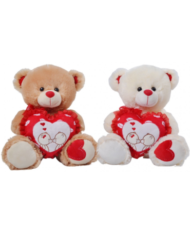 Peluches Osito con Sonido x 4 Unds. Medida: 25 cm aprox.