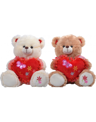 Peluches Osito con Sonido x 4 Unds. Medida: 25 cm aprox.