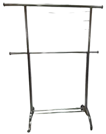 Perchero Metalico Doble Barra Color Único x 1 Unds. Medida: 160 x 200 cm aprox.