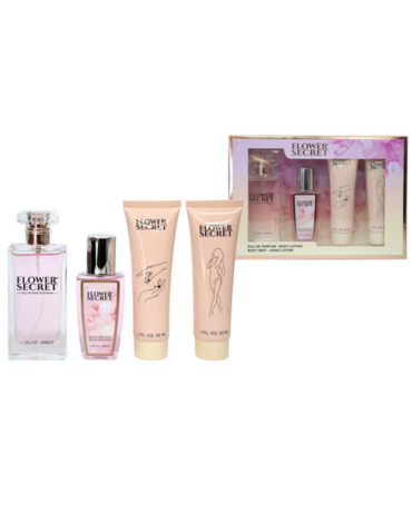 4 Set de Perfume Mujer 50 ML + 50 ML Mist + Loción Corporal (1 Set Trae: 4PCS).