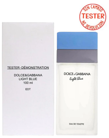 Perfume Light Blue Women EDT (Tester-Probador) - Dolce & Gabbana x 3 Unds. Medida: 100 ml