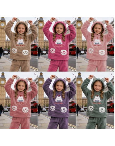 Pijama de Invierno Niña Colores Surtidos x 12 Unds. Talla: 10/11 - 12/13 - 14/15