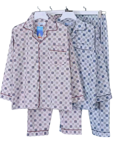Pijama de Algodón para Hombre Colores Surtidos x 12 Unds. Tallas: XXL - 3XL