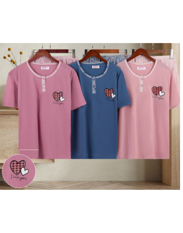 Pijama de Algodón Mujer Colores Surtidos x 12 Unds. Talla: M - L - XL - XXL