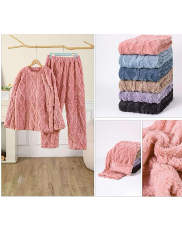 Pijama de Dama Diseño Trenzado x 12 Unds. Tallas: M - L - XL - XXL