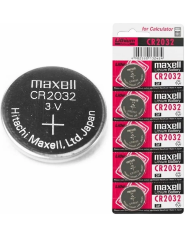 4 Blister Pilas Maxell CR2032 Tipo Boton 3v (1 Set Trae 5 PCS)