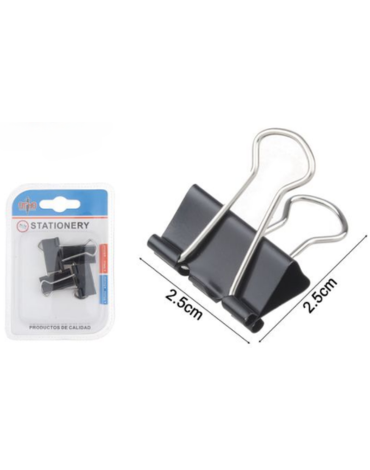 36 Set de Apretadores para Carpetas (1 Set trae: 4 PCS) Medida: 25 mm aprox.