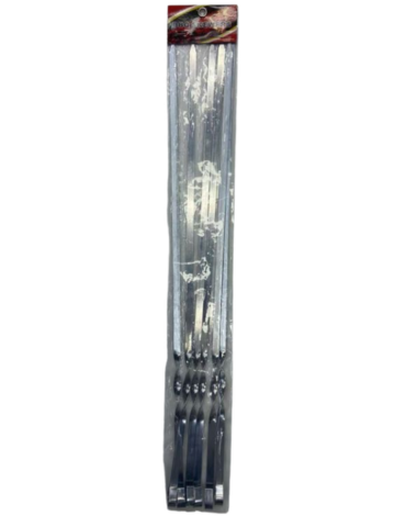 6 Set de Brochetas de Metal Plana (1 Set Trae 6 PCS) Medida: 60 x 1 cm aprox.