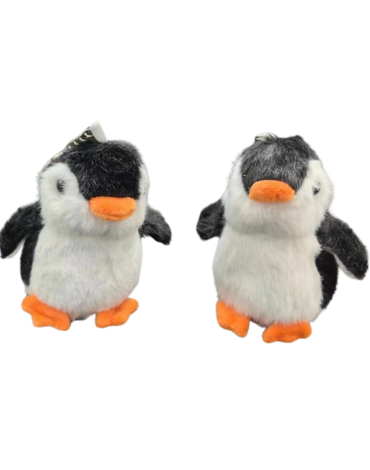 Llaveros Pingüino de Peluche x 12 Unds. Medida: 10 cm aprox.