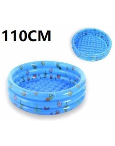 Piscina Inflable "CRISTAL SWIMMING POOL"  x 3 Unds. Medida: 110 cm aprox