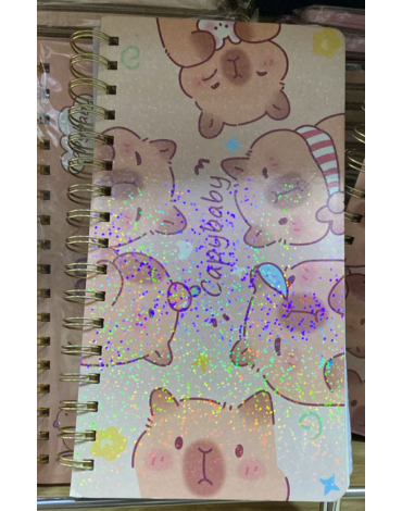 Planner Capibaras Modelos Surtidos x 4 Unds.