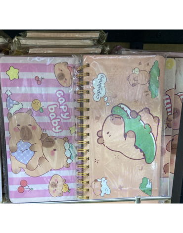 Planner Capibaras Modelos Surtidos x 4 Unds.