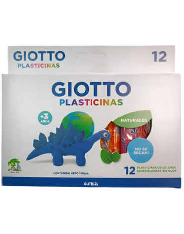 4 Cajas de Plasticinas de Colores Giotto (1 Caja Trae 12 PCS)