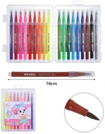 4 Estuche de Plumones Colores Surtidos.(1 Caja Trae: 18 PCS )