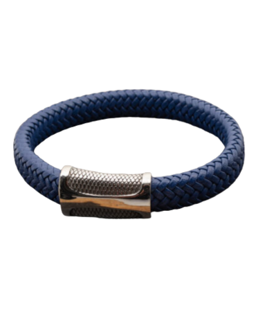 Pulsera Hombre Eco Cuero y Acero. x 6 Unds